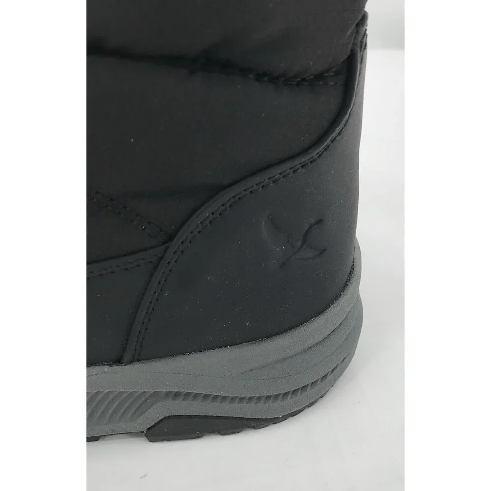 Eddie Bauer Cozy‎ Balasana Winter Boots Womens Size 9 Black Warm & Comfortable